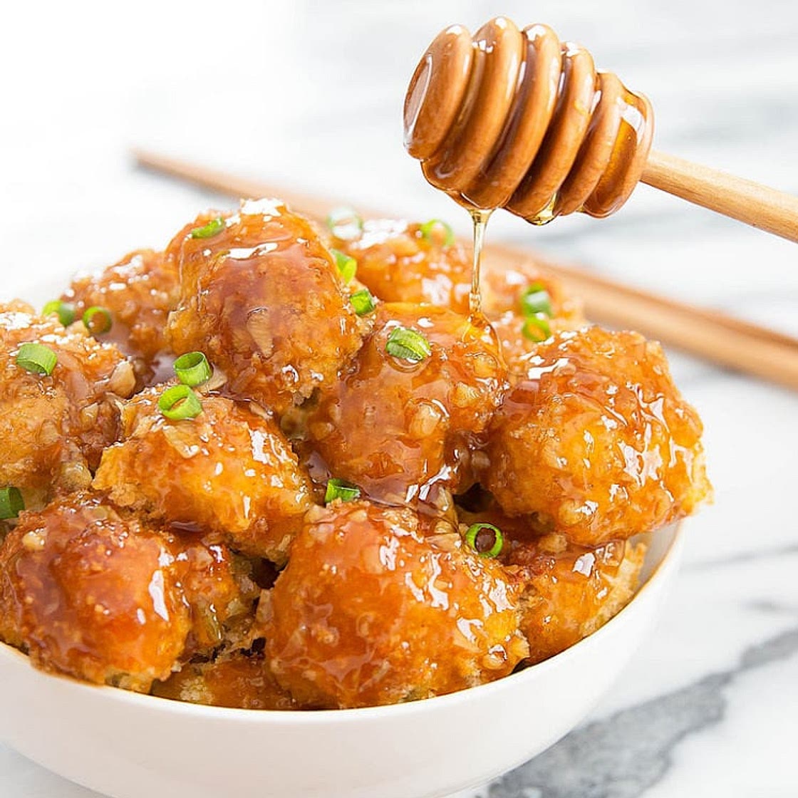 Honey Garlic Baked Cauliflower