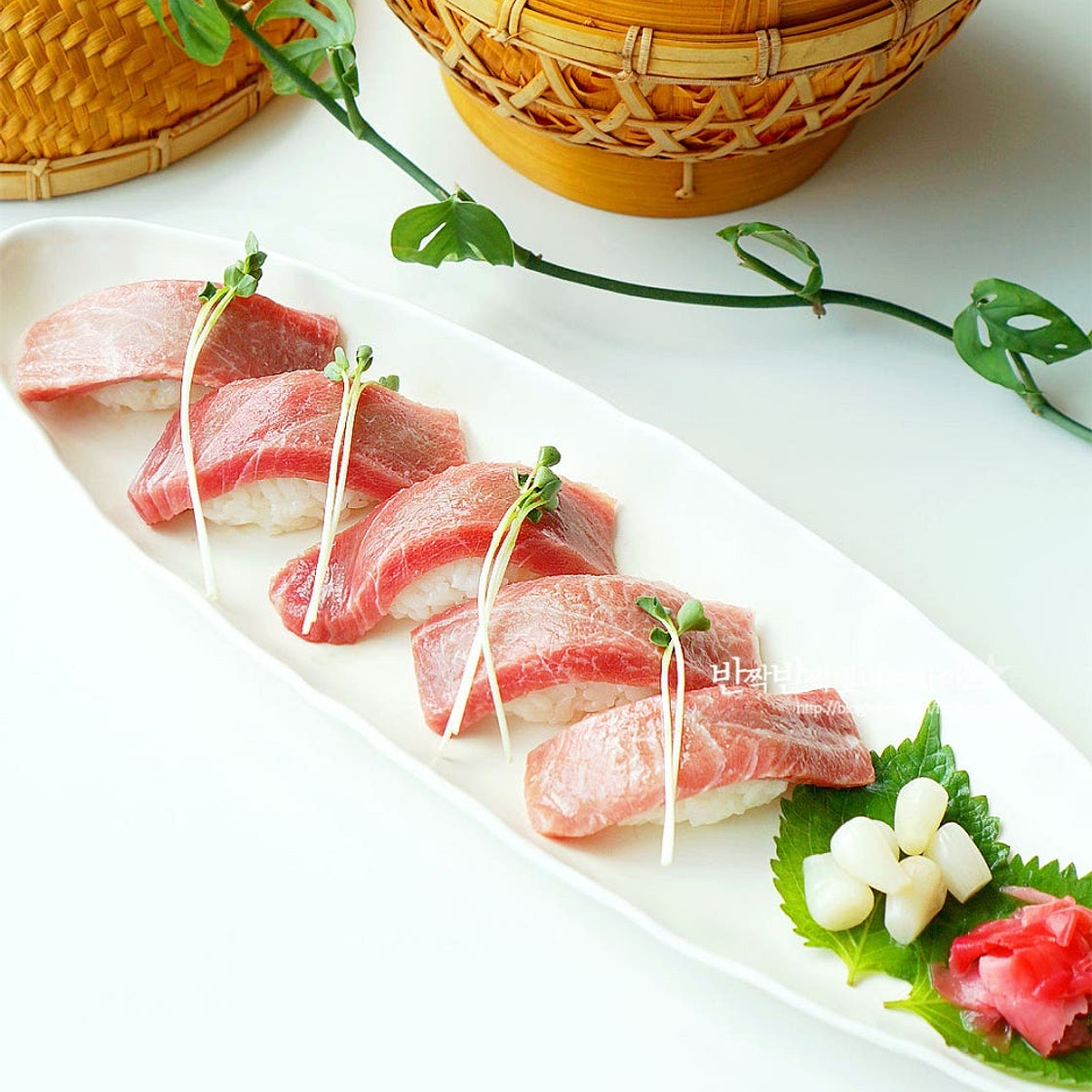 회초밥 단촛물 만들기 참치초밥 만들기 초밥밥 초밥물 생선 초밥 만드는법