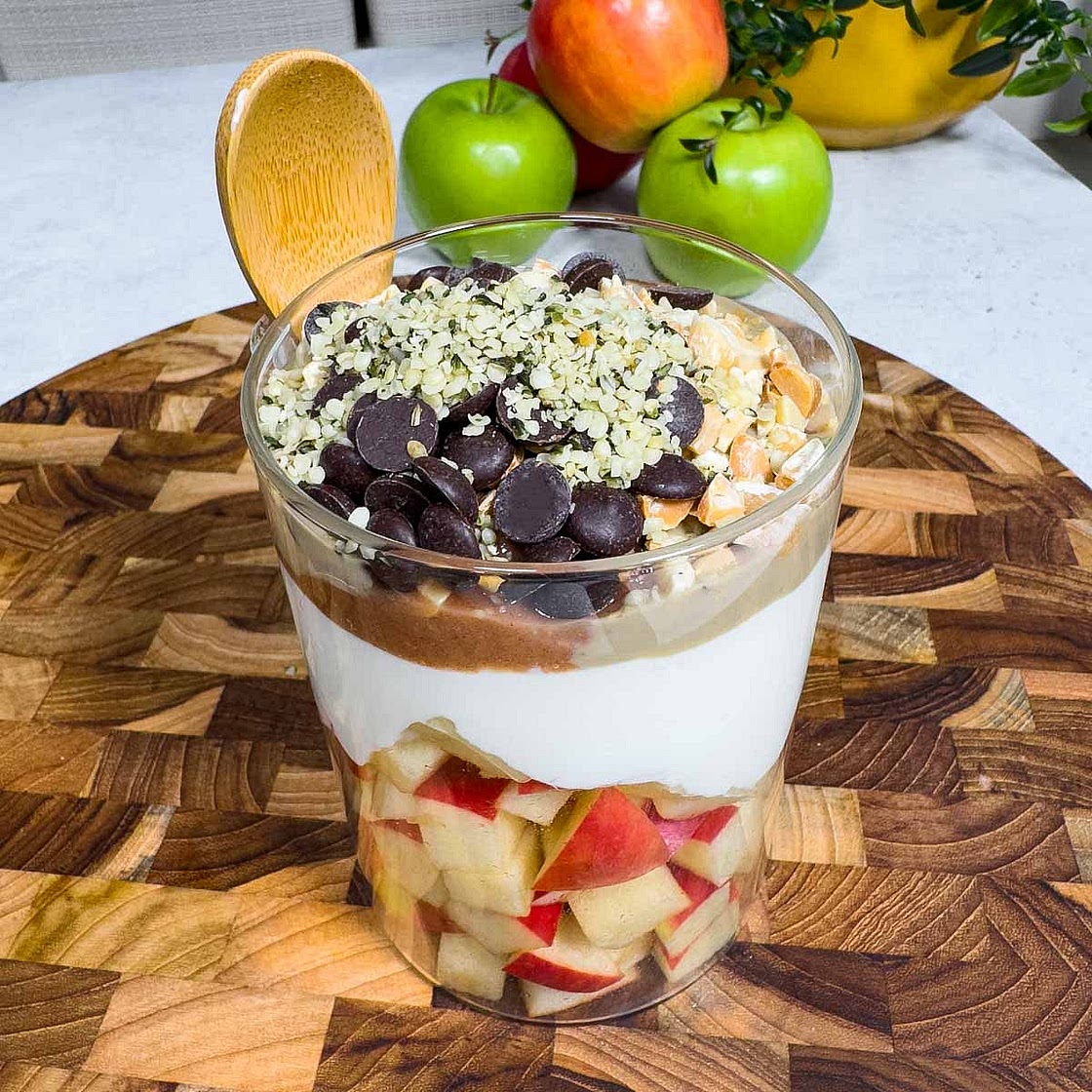 High-Protein Apple Yogurt Parfait (30G Protein)