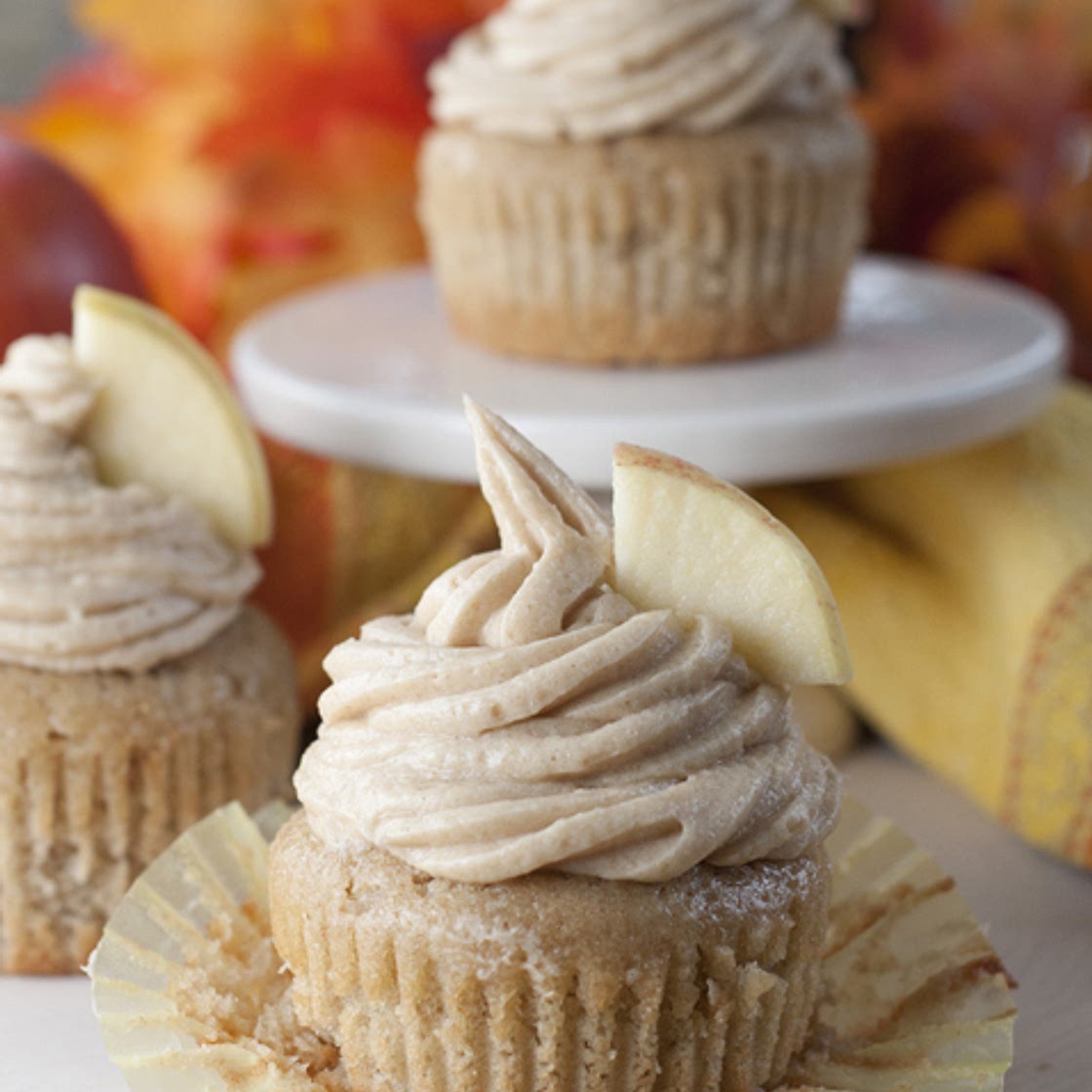 Apple Cider Cupcakes and Brown Sugar Cinnamon Buttercream