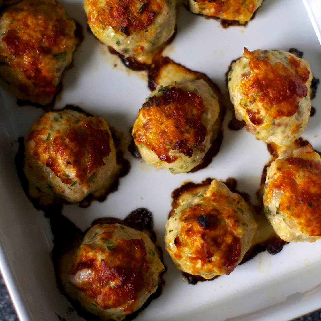 baked chicken meatballs