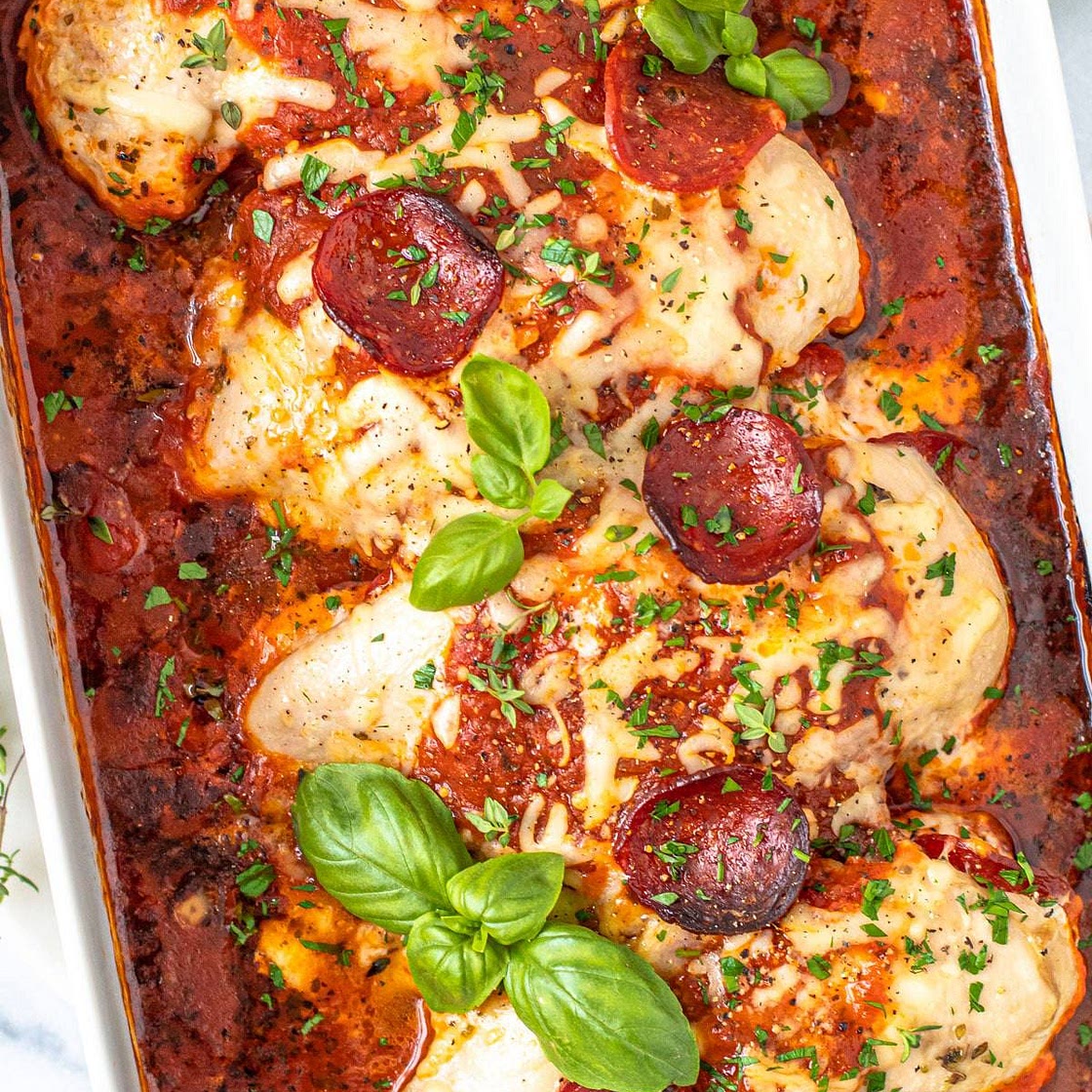 Pizza Stuffed Chicken