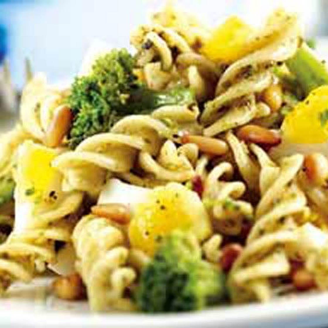 Fusilli with egg and broccoli recipe