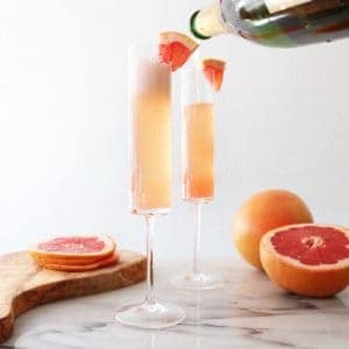 Black Cherry Grapefruit Mimosas