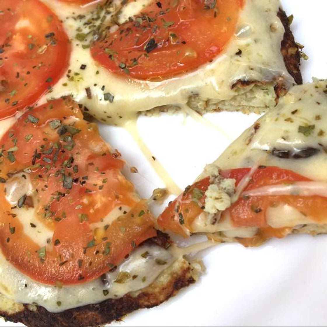 Receita de Pizza de frigideira low carb