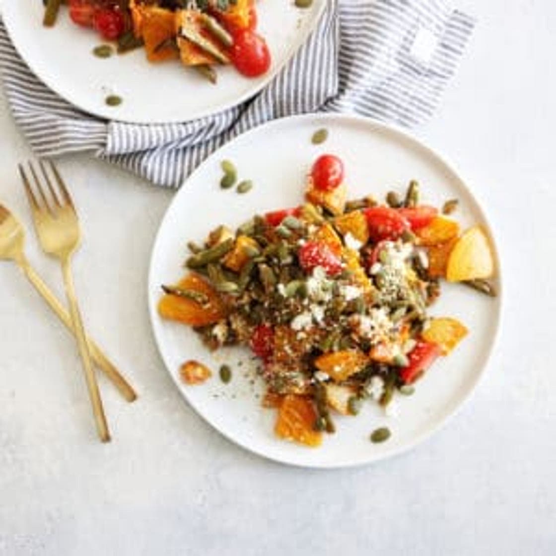 Roasted Golden Beet Salad with Harissa