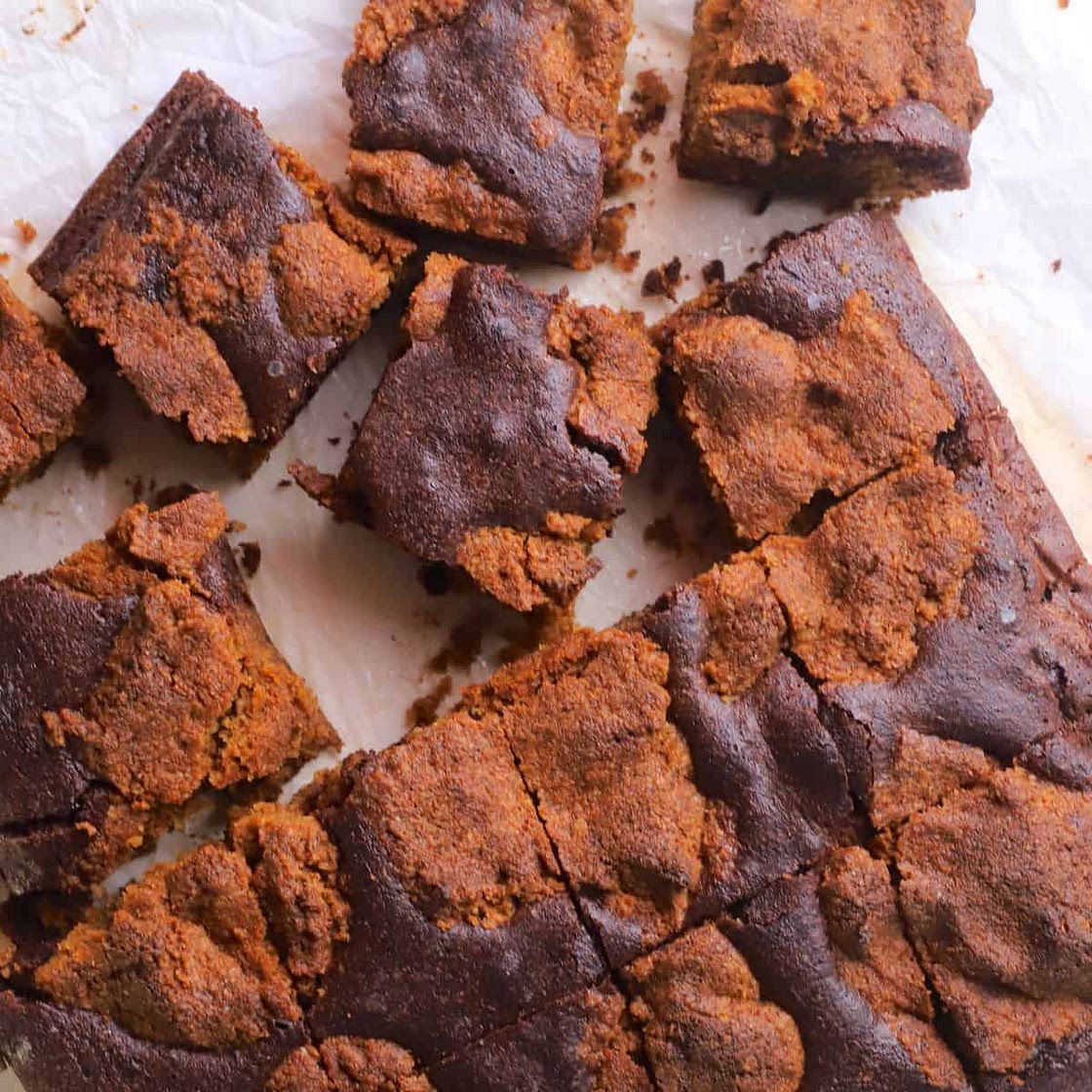 Low Carb Gingerbread Brownies