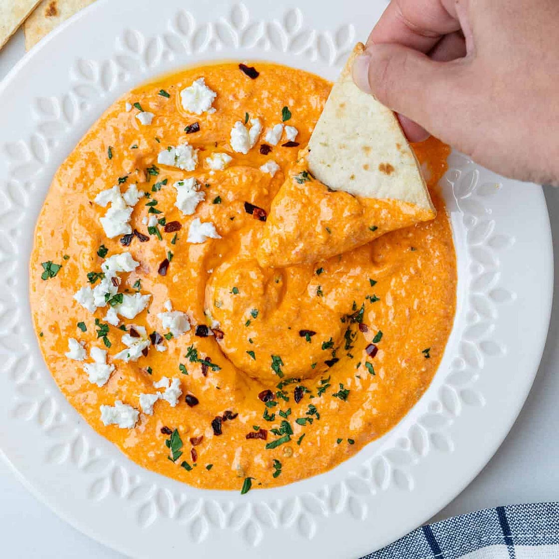 Tirokafteri (Greek Spicy Feta Dip)