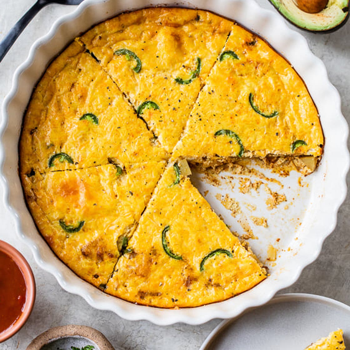 Crustless Potato Jalapeño Quiche