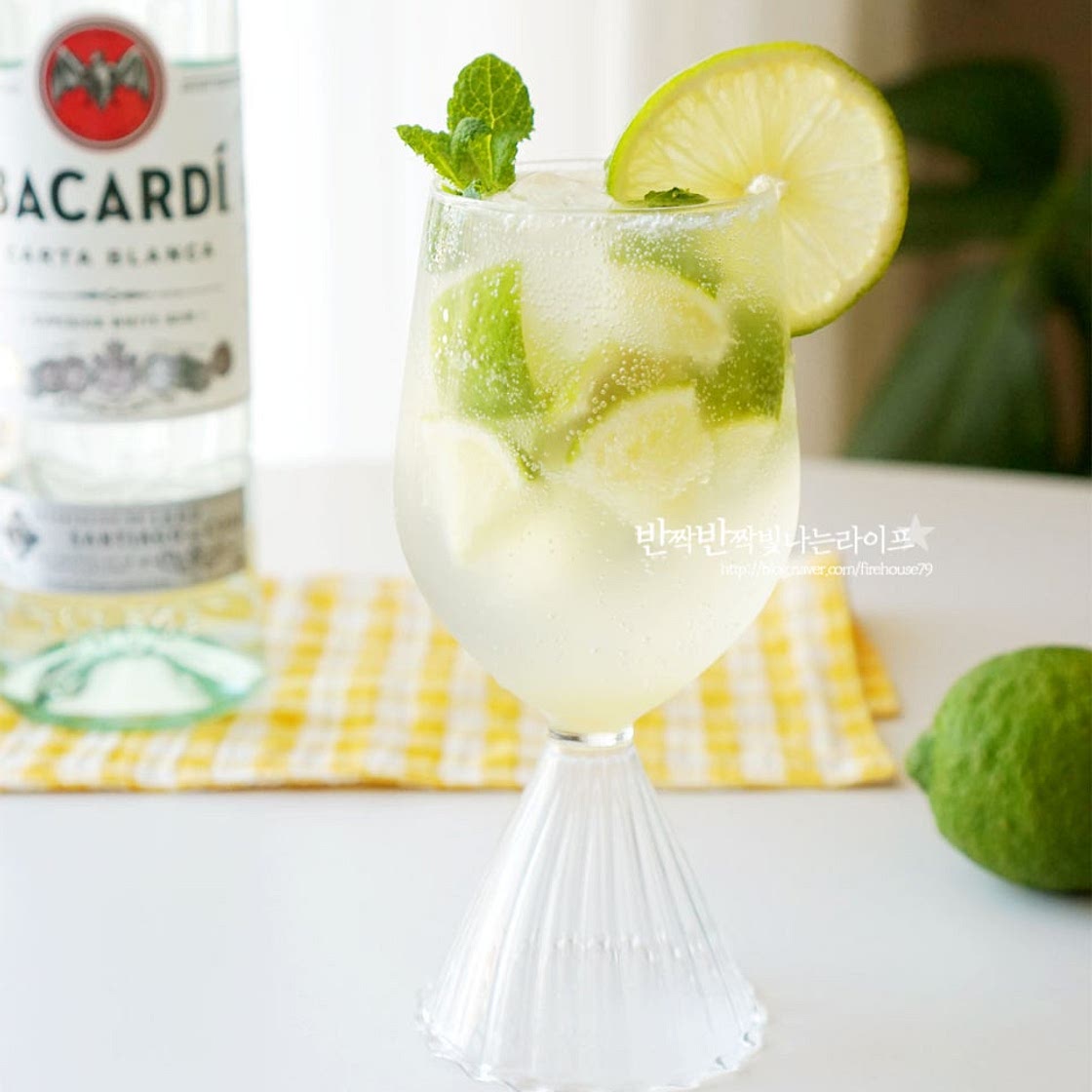 바카디 모히또 만드는법 라임모히또 만들기 럼 칵테일 레시피