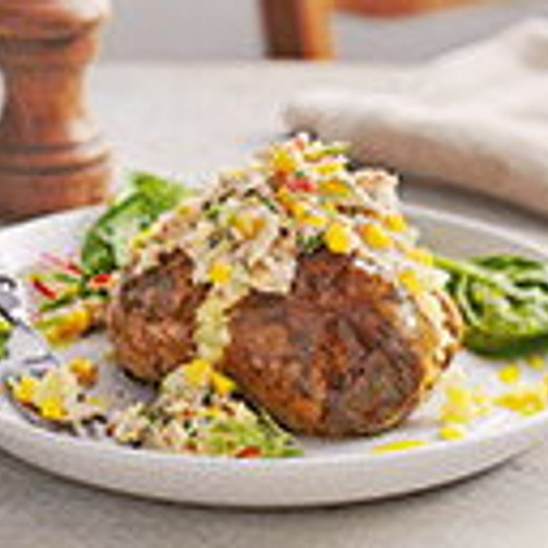 Tuna and sweetcorn jacket potatoes