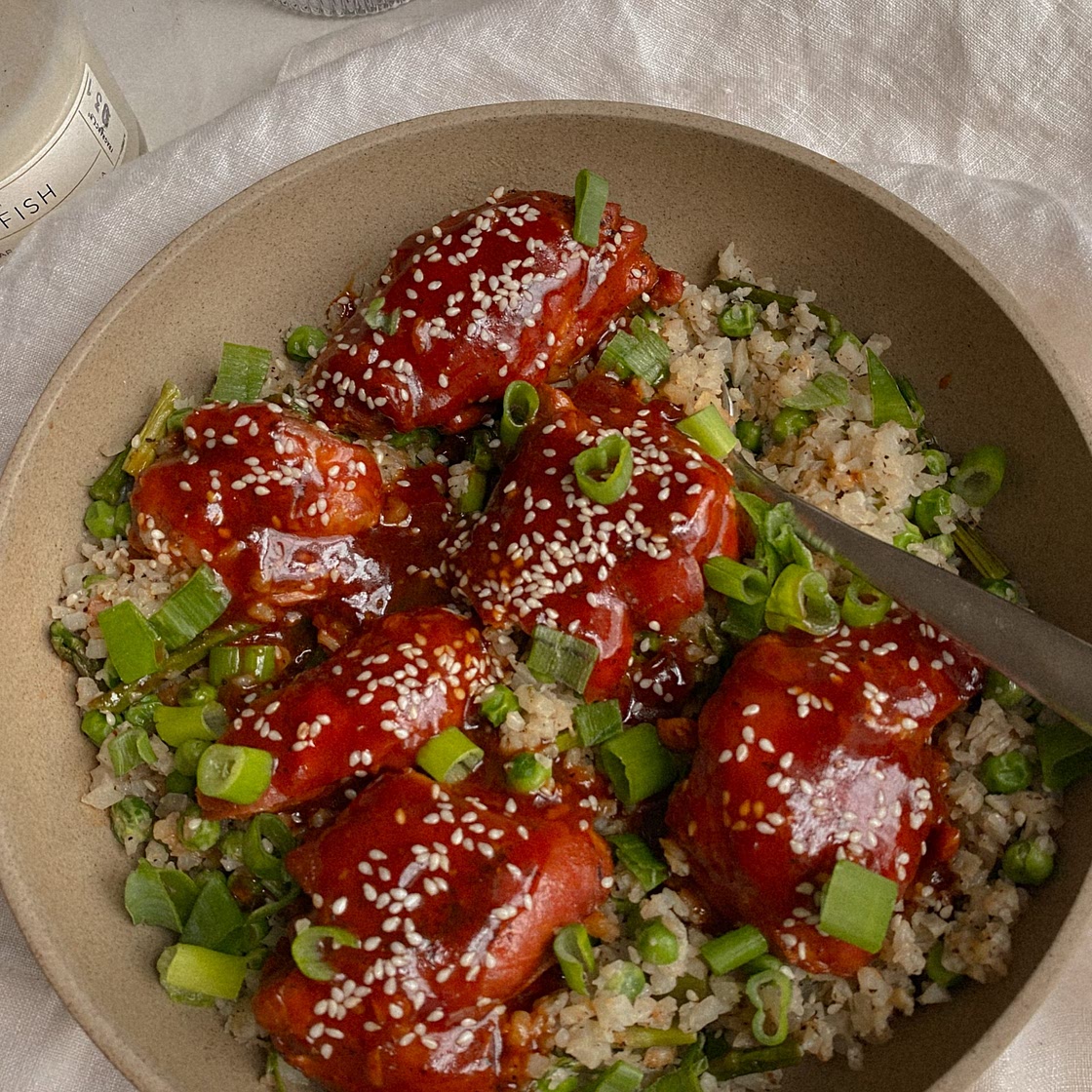 Honey Sesame Instant Pot Chicken Thighs (gluten free)