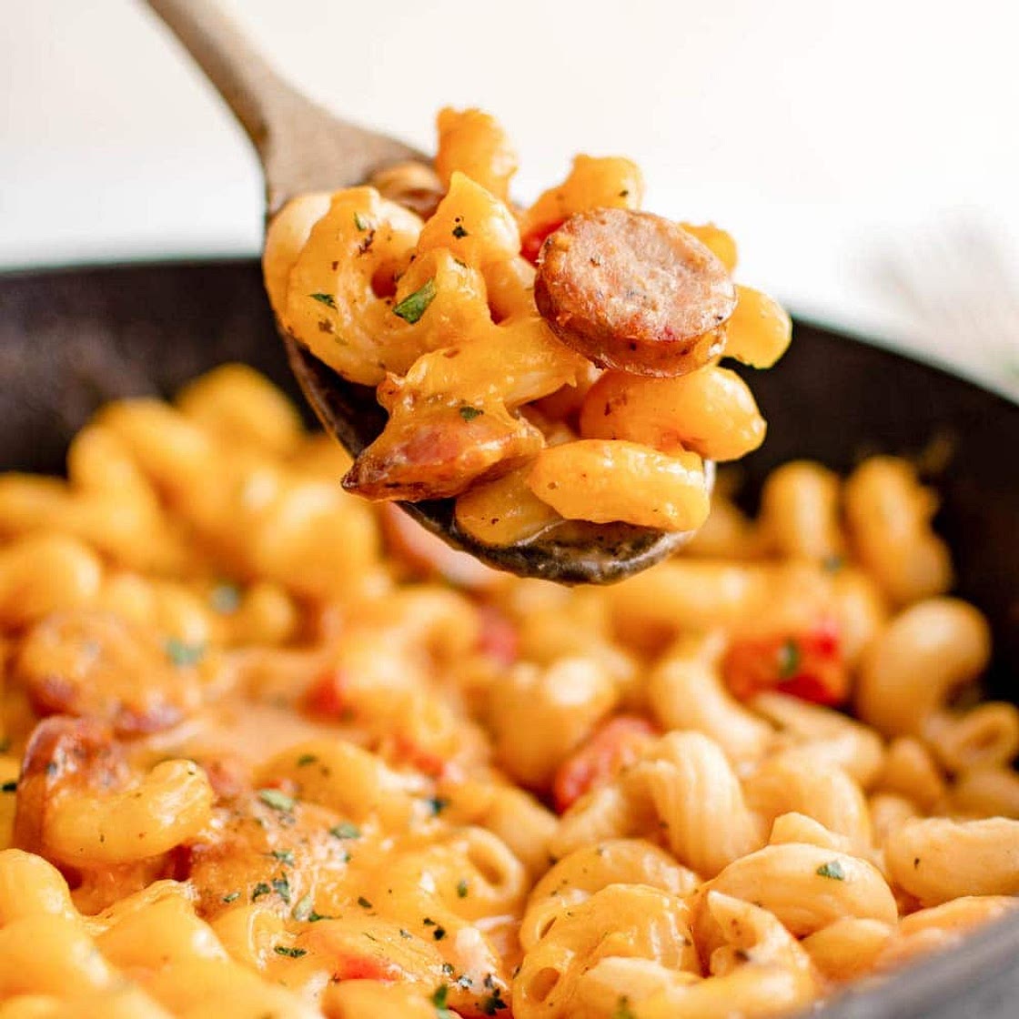One Pan Chicken Apple Sausage Pasta