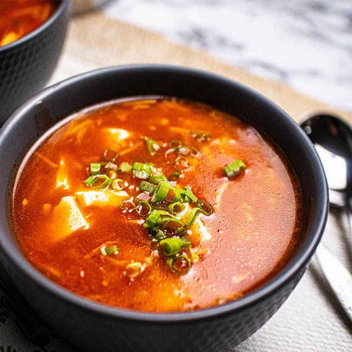 Tomato, Enoki Mushroom and Tofu Soup
