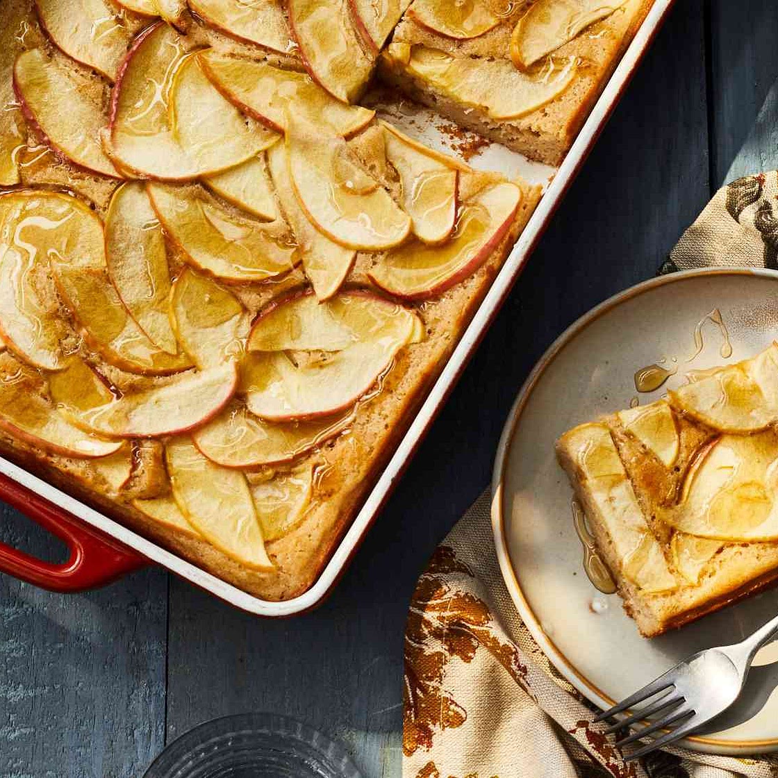 Big-Batch Apple-Cinnamon Pancakes