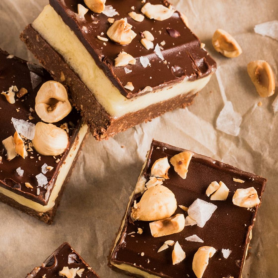 Hazelnut Nanaimo Bars