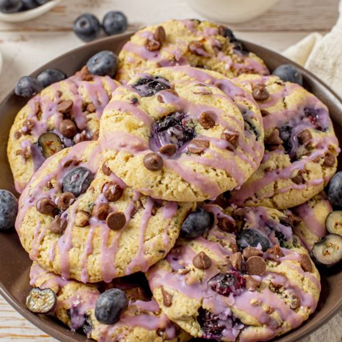 Blueberry Chocolate Chip Cookies