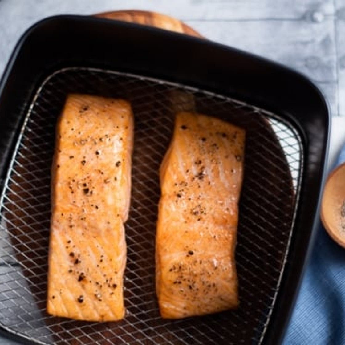 Healthy Air Fryer Baked Salmon