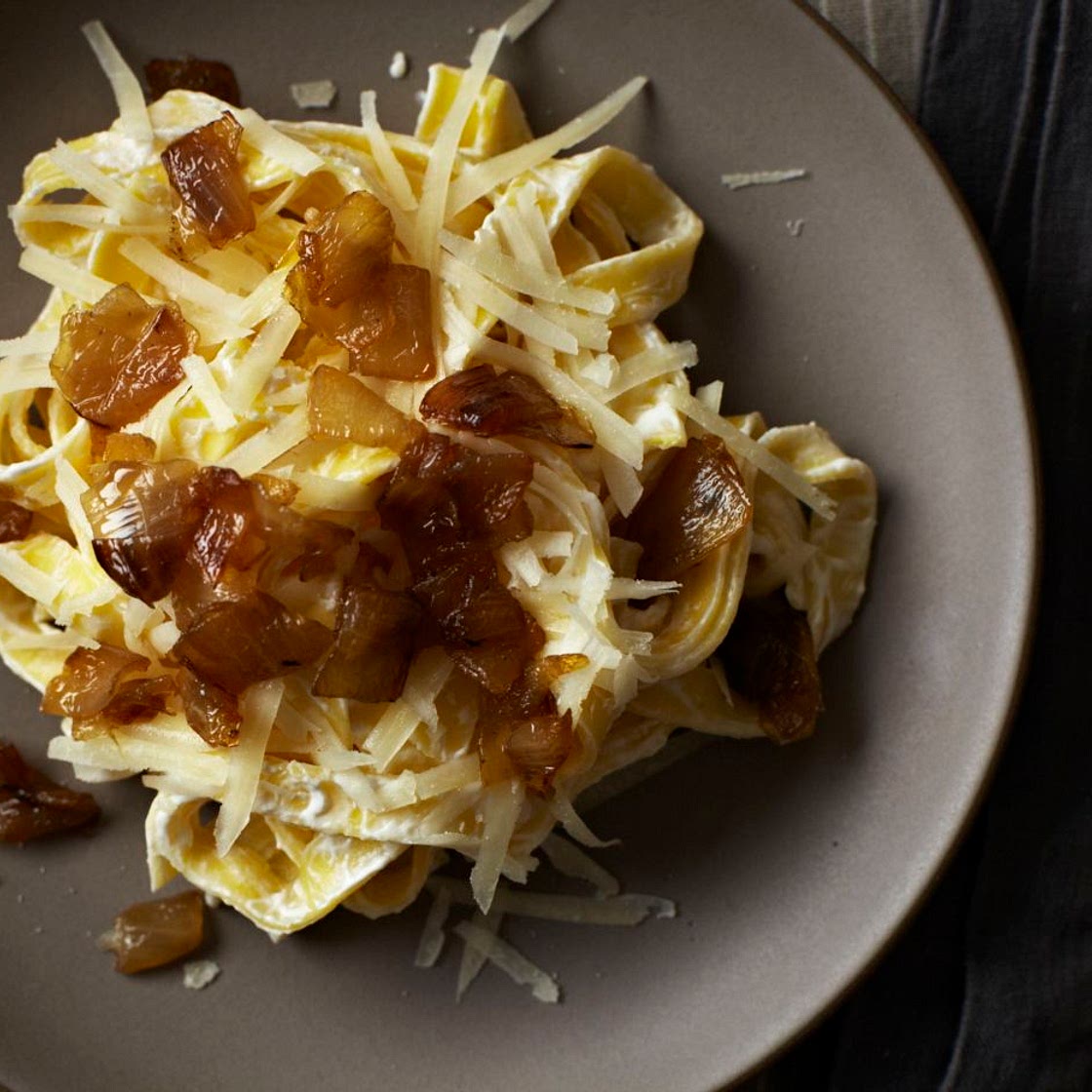 Diane Kochilas' Pasta With Yogurt & Caramelized Onions