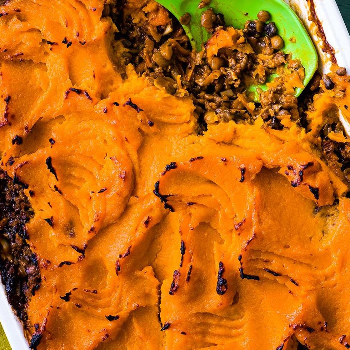 Sweet potato shepherd's pie
