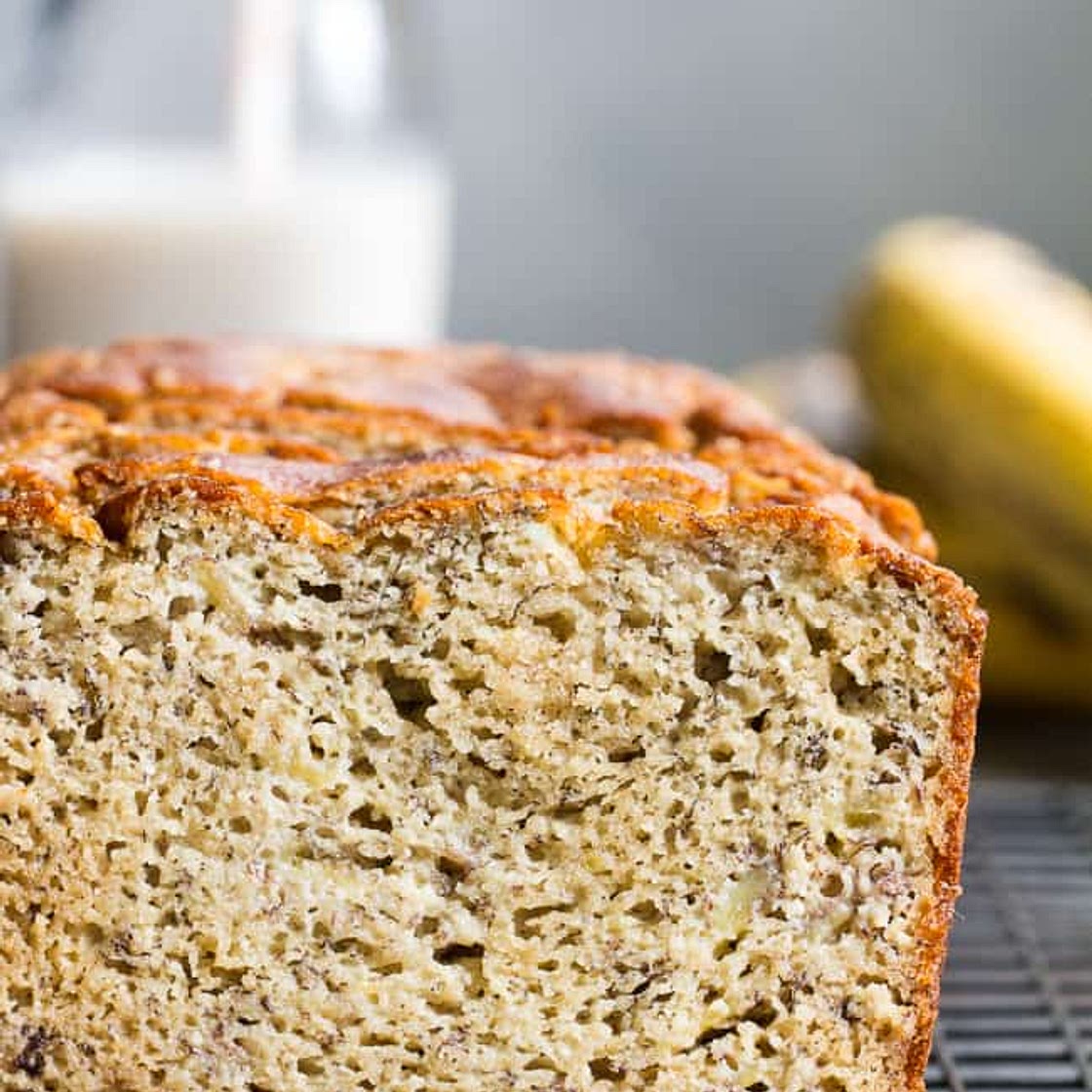 Hearty Paleo Banana Bread {Sweetened with Bananas Only!}