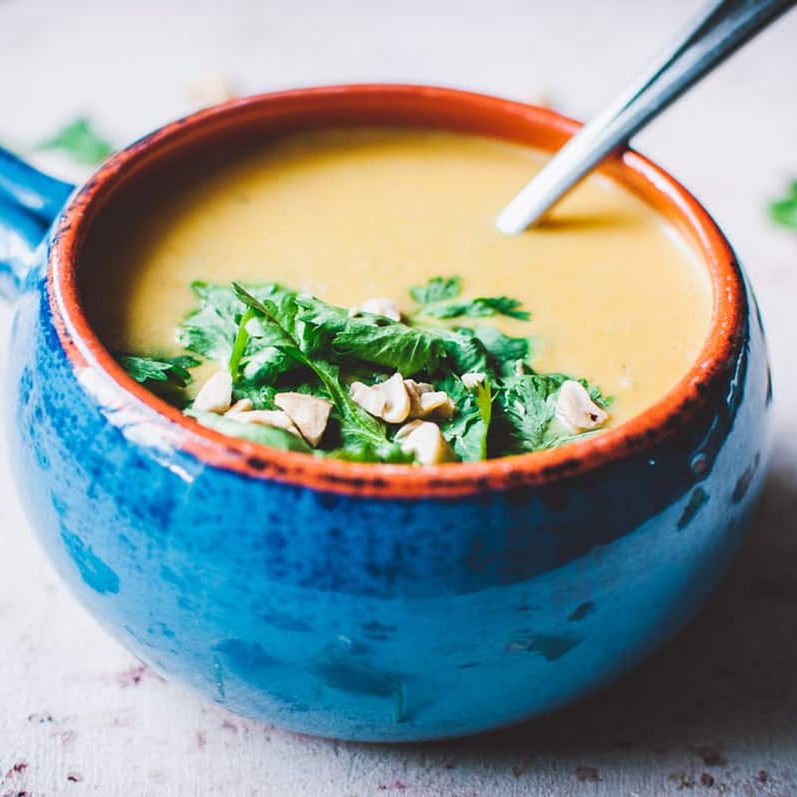 Cashew Carrot Ginger Soup (Vegan)
