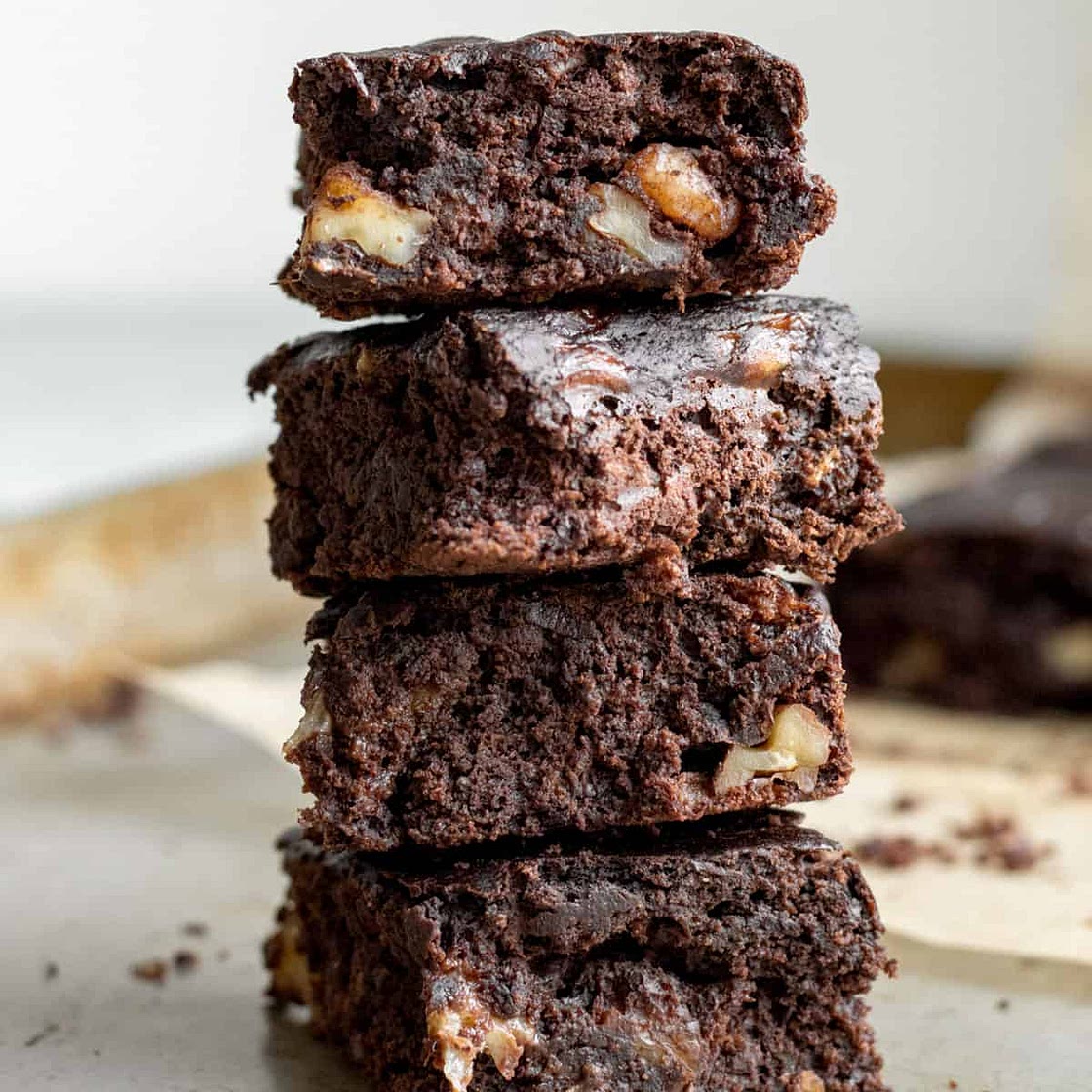 Healthy Vegan Banana Brownies
