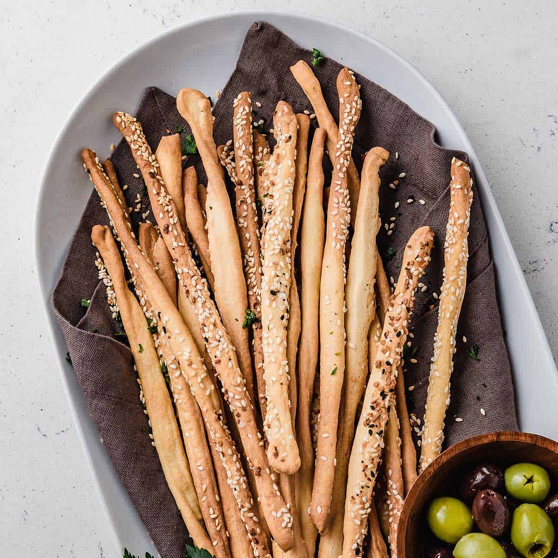 Crunchy Sourdough Breadsticks