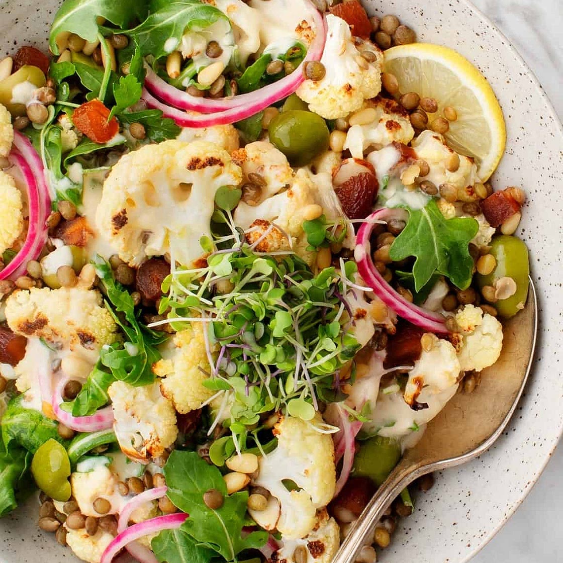 Roasted Cauliflower Salad