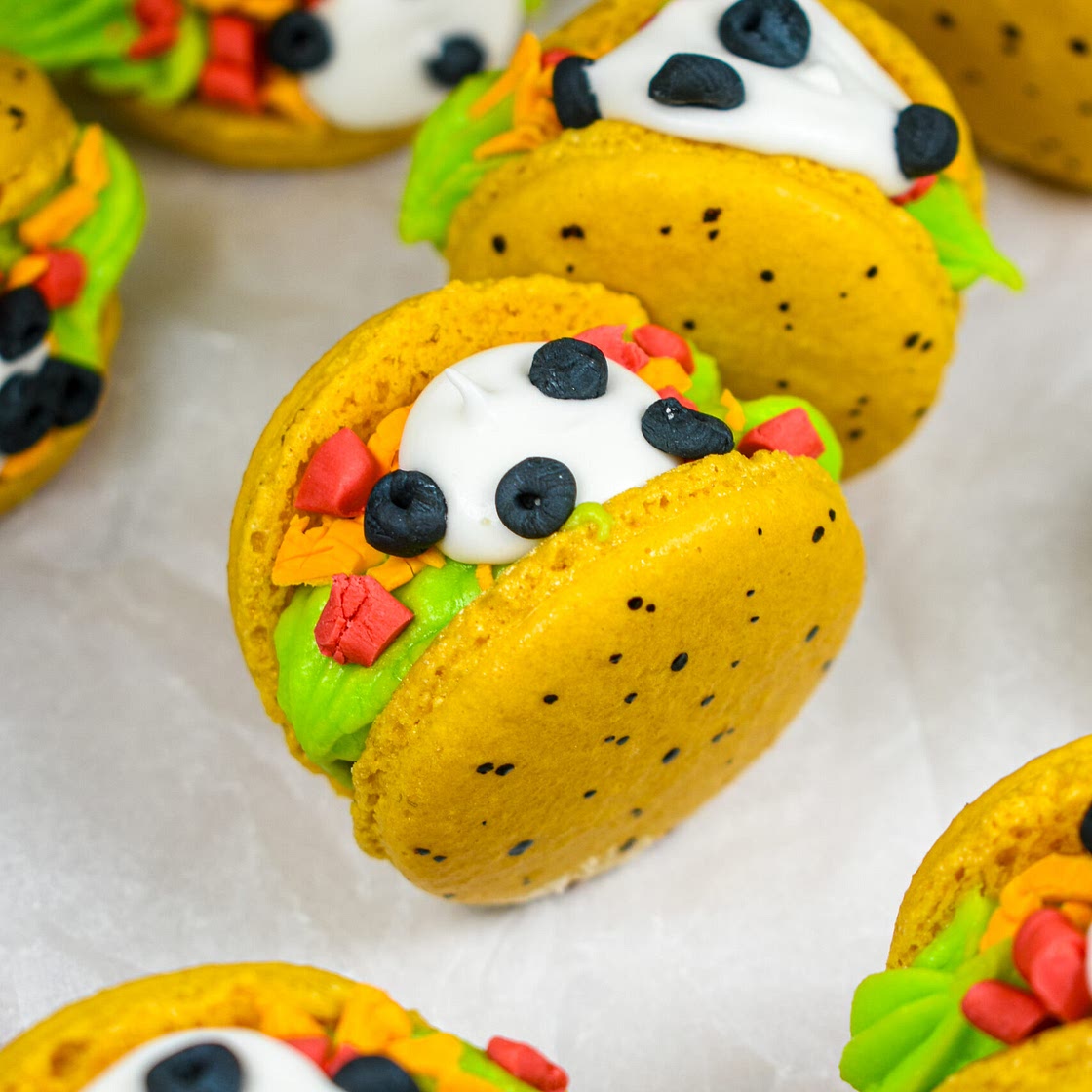 Taco Cookies (Taco Macaron Recipe)