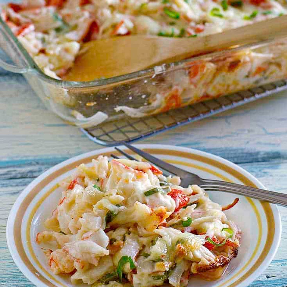 Chinese Baked Lobster and Crab Casserole