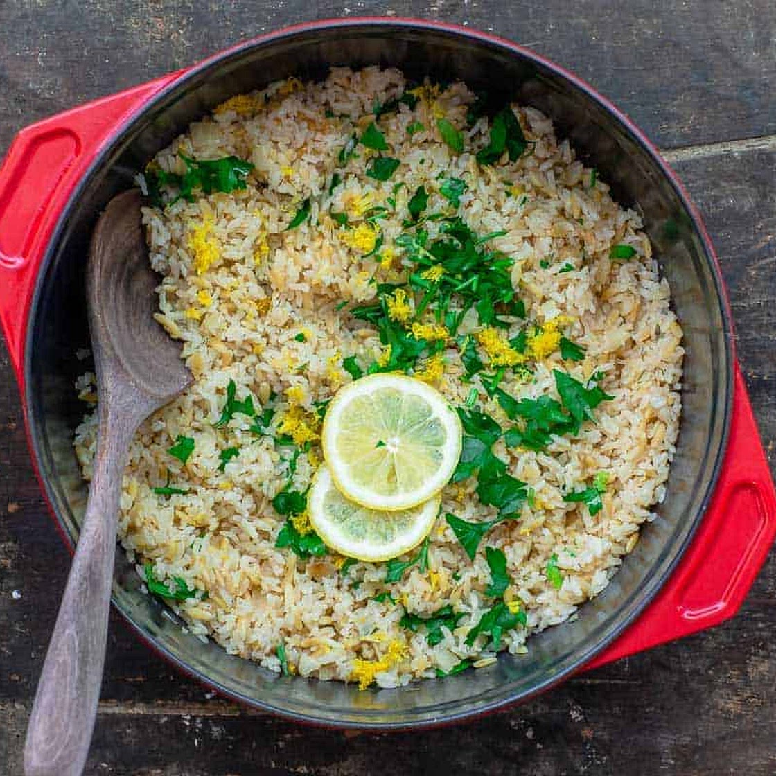 Greek Lemon Rice Recipe