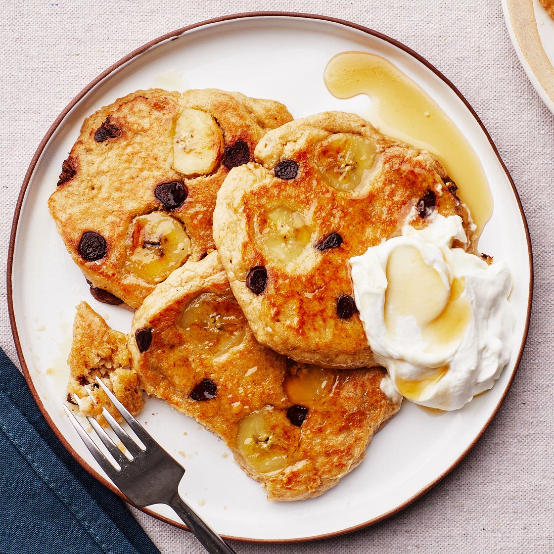 Vegan Banana-Oat Pancakes