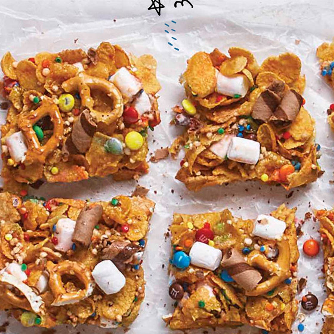 Pretzels y bombones en barra divertida receta para niños