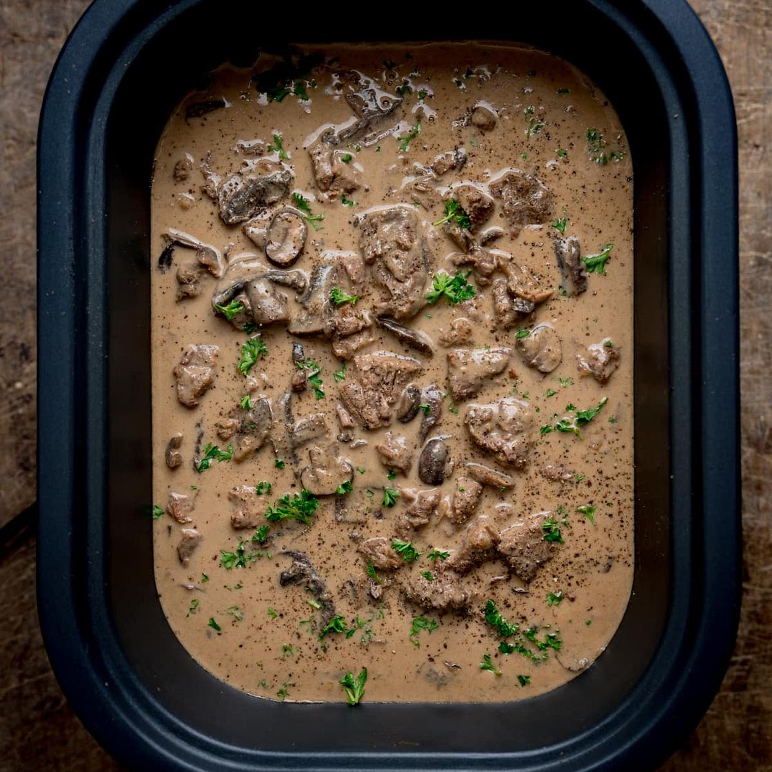 Slow Cooker Beef Stroganoff Recipe