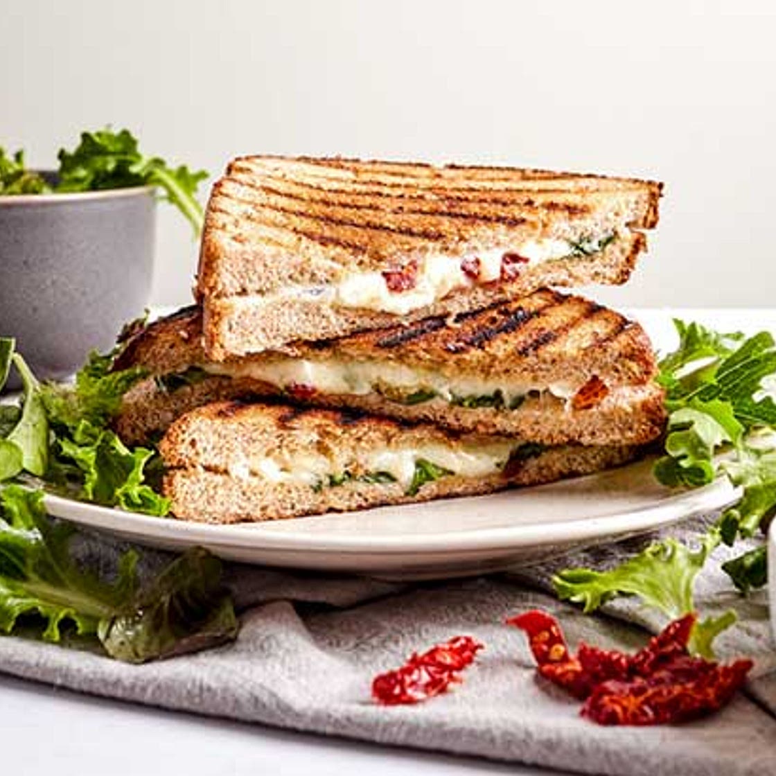 Grilled Cheese with Feta and Sun Dried Tomatoes