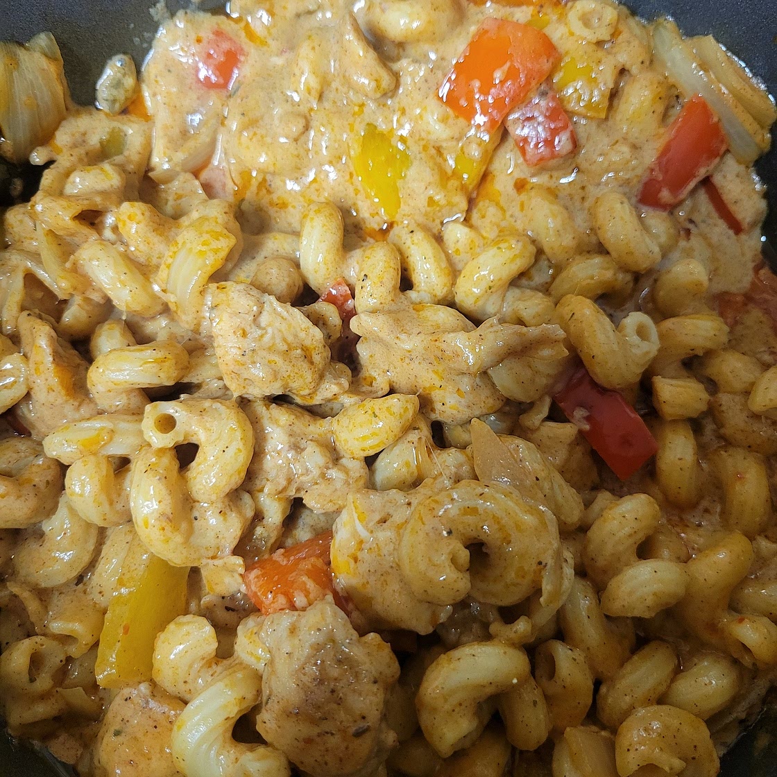 Chicken Fajita Mac n Cheese