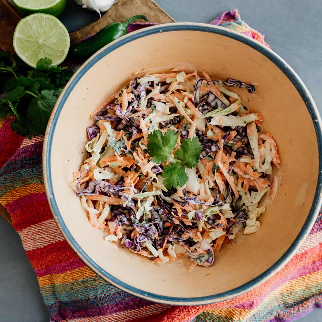 Spicy Coleslaw For Fish Tacos