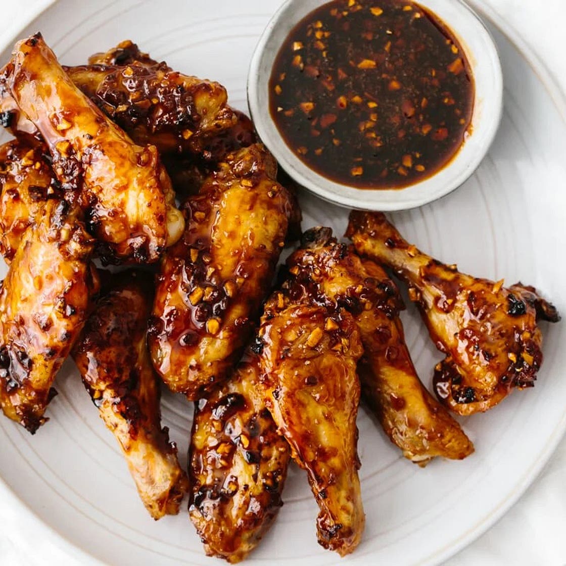 Soy Garlic Ginger Chicken Wings - Baked Chicken Wings