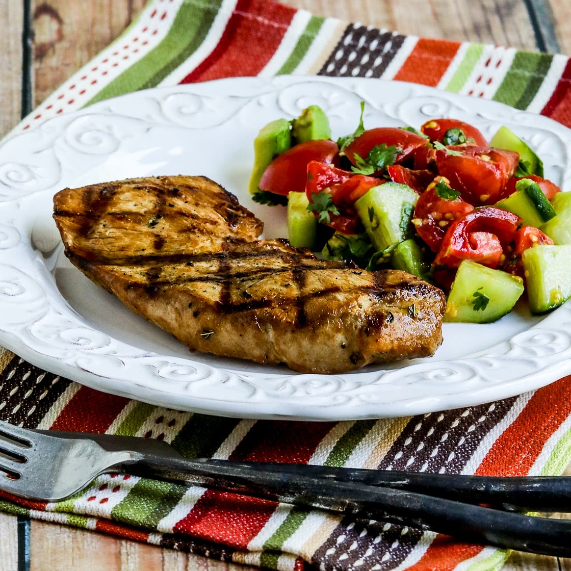 Marinated Grilled Pork Sirloin Chops