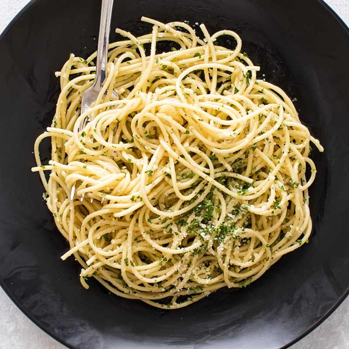 Pasta with Olive Oil & Garlic (Aglio e Olio)