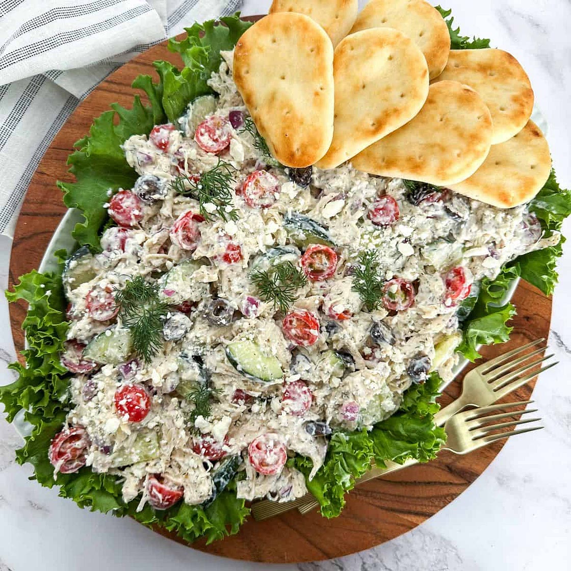 Greek Dill Chicken Salad