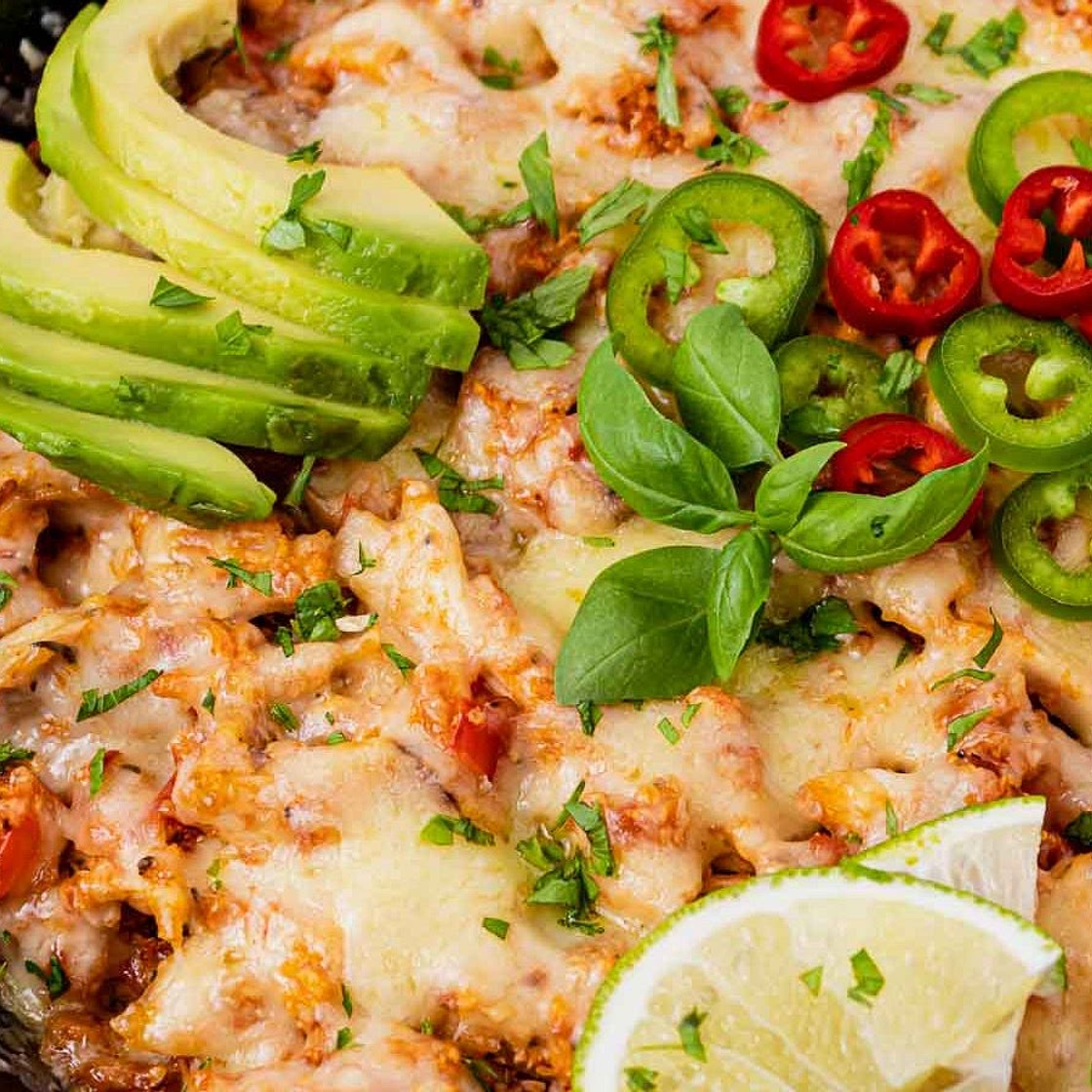 Hearty TexMex Inspired Chicken Casserole (Low-Carb)
