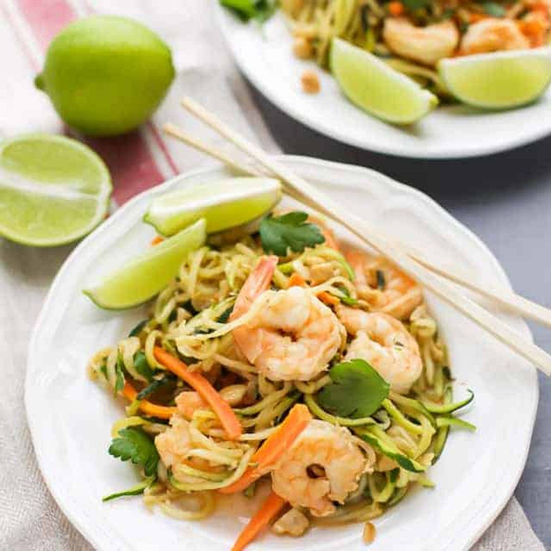 Zucchini Stir Fry with Shrimp