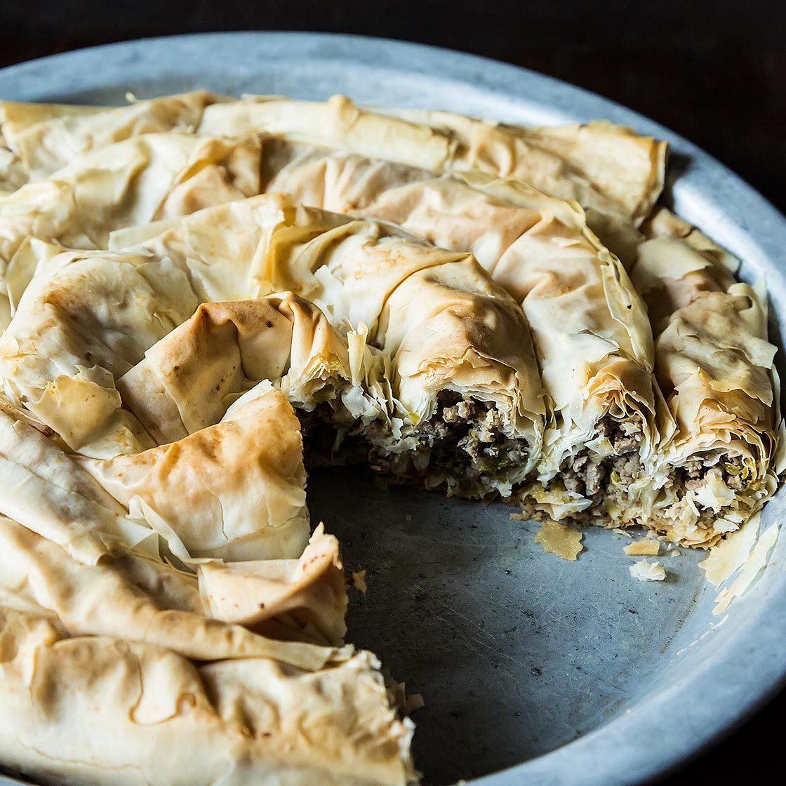 Balkan Lamb and Leek Pie