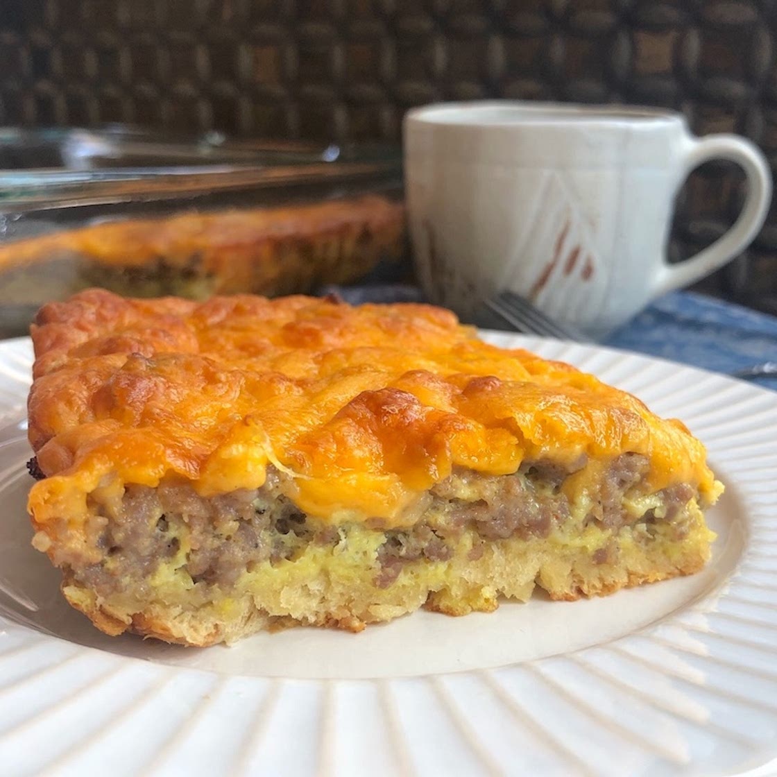 Easy Sausage Breakfast Casserole (4 Ingredients!)