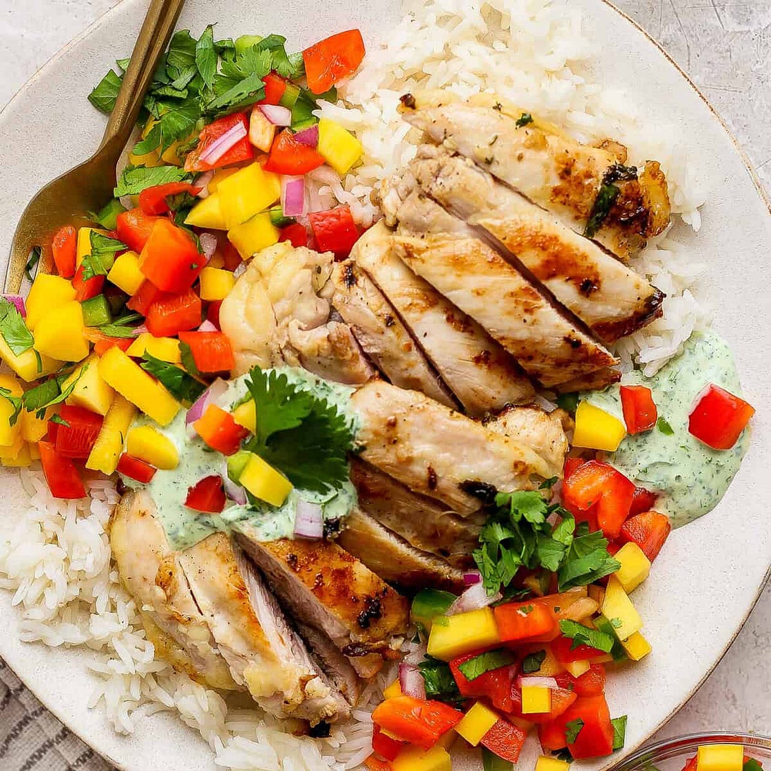 Cilantro Lime Chicken With Mango Salsa