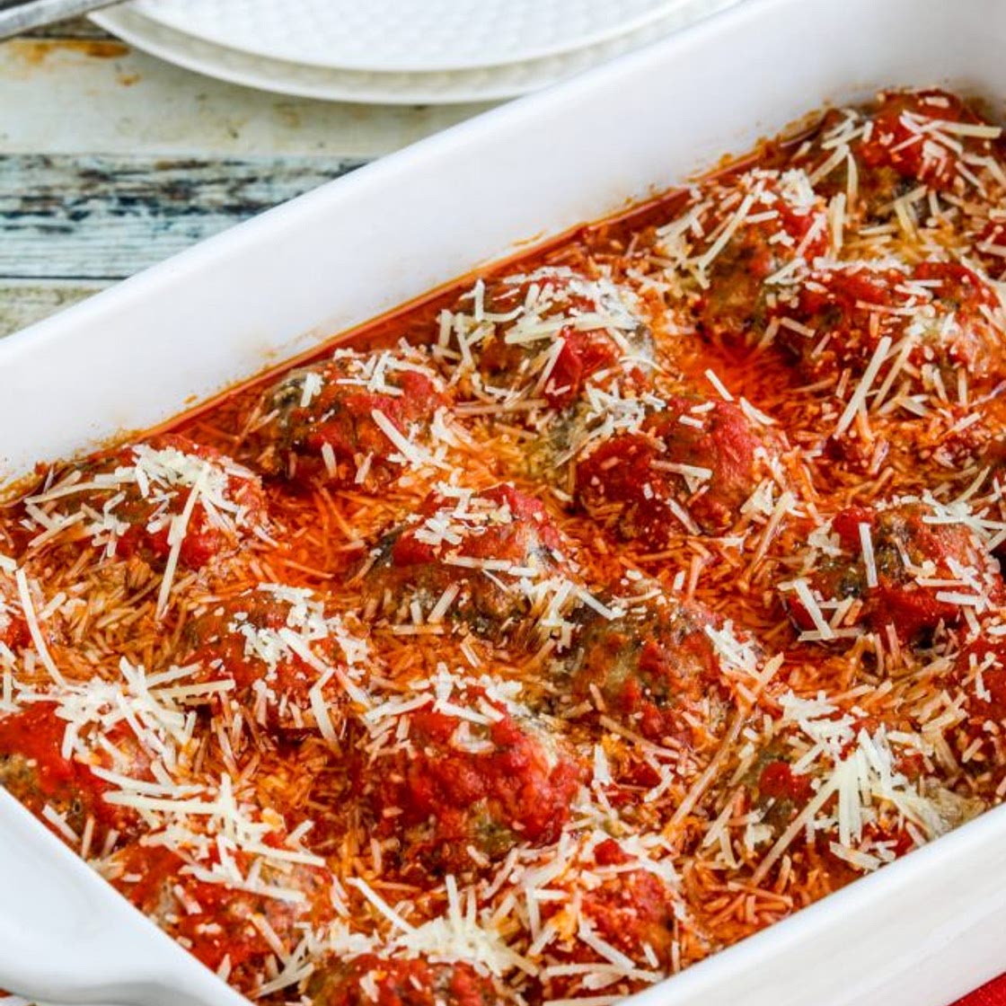 Beef and Sausage Meatballs with Tomato Sauce