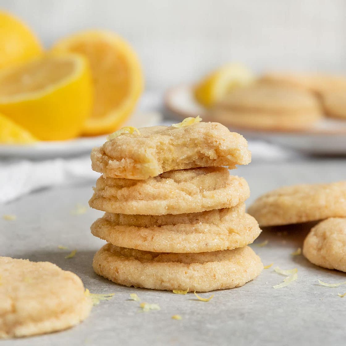 Vegan Lemon Sugar Cookies