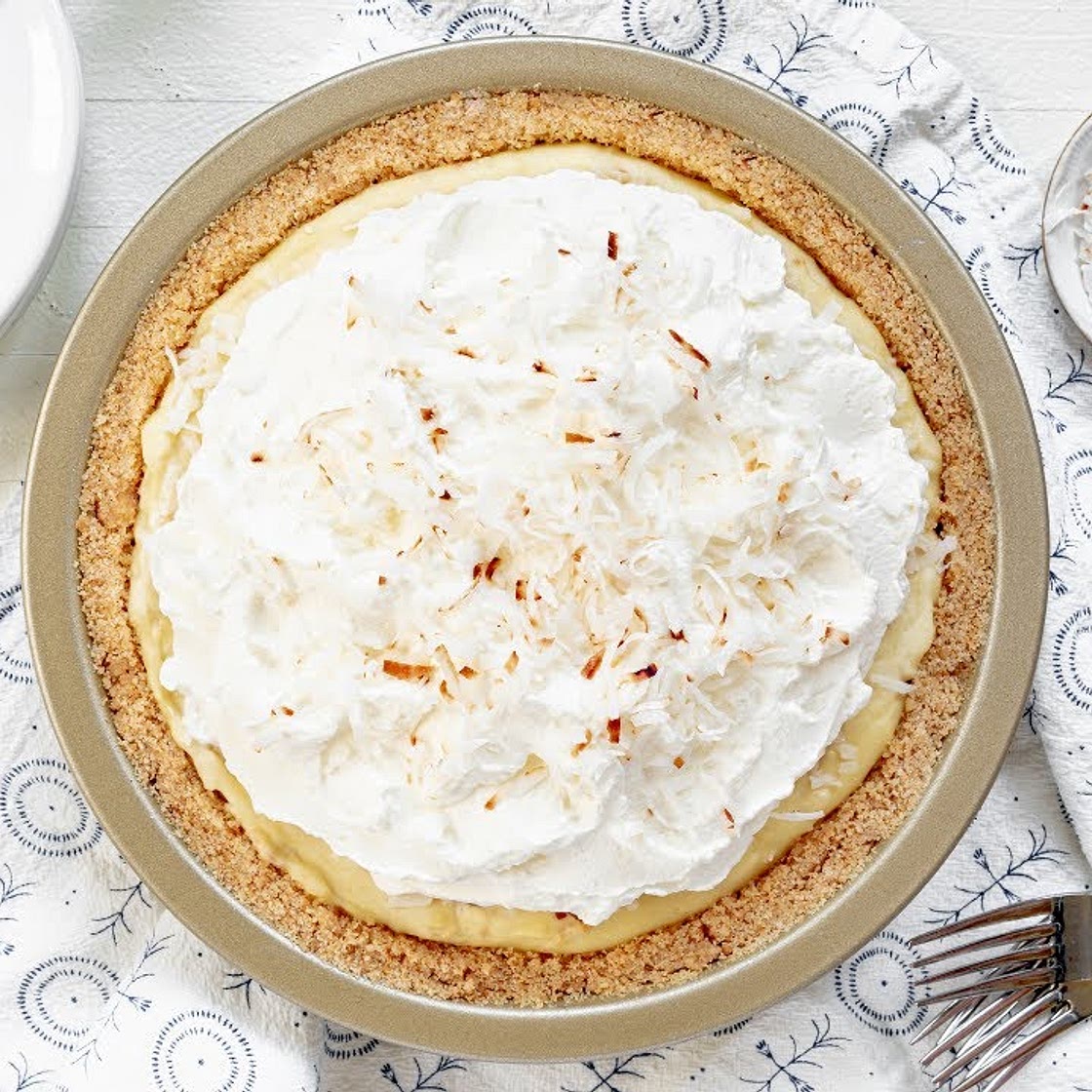 Coconut Cream Pie with Vanilla Wafer Crust